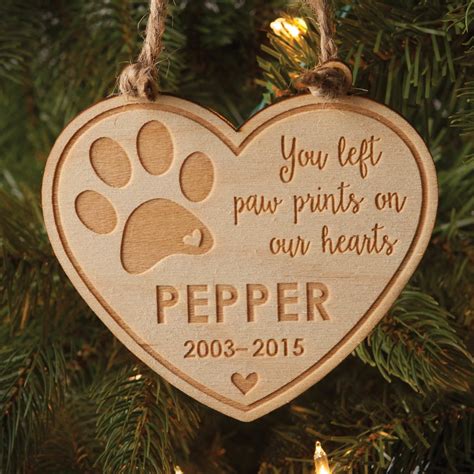 dog memorial christmas tree ornaments|deceased dog christmas ornaments personalized.